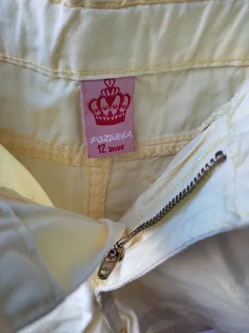 Short amarelo Renner tamanho 12 valor R$ 30,00 - Foto 5