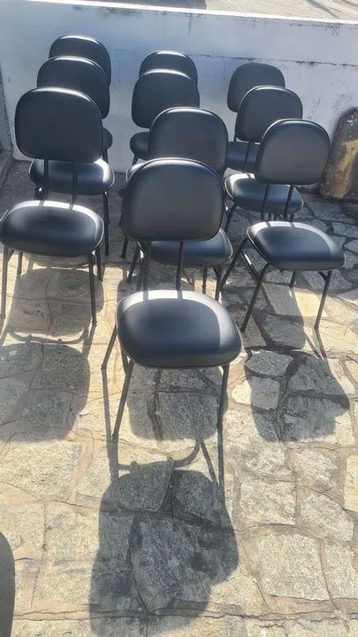 Cadeira fixa estofada escritório  - Foto 4