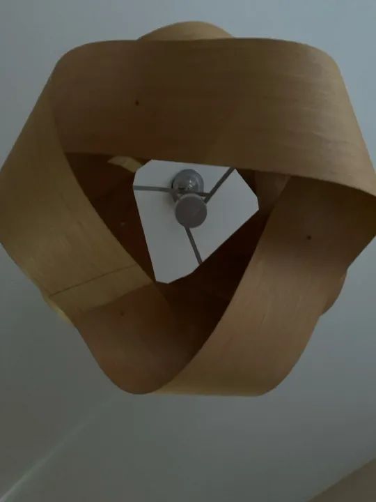 Lustre Moderno de Madeira em Formato de Ondas - Foto 5