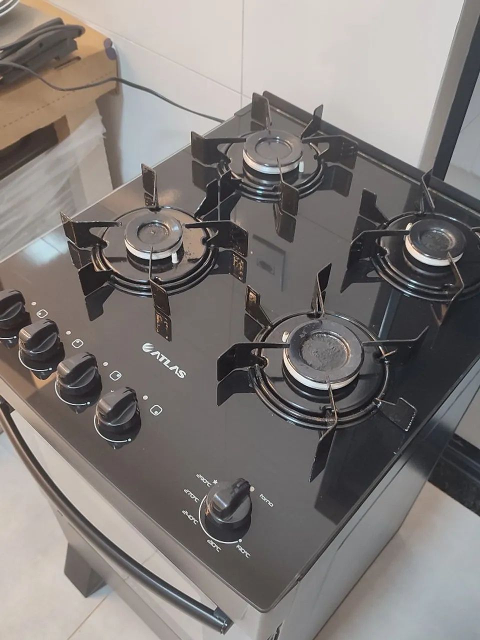 Fogão Atlas Monaco Top Glass 4 Bocas - Foto 2