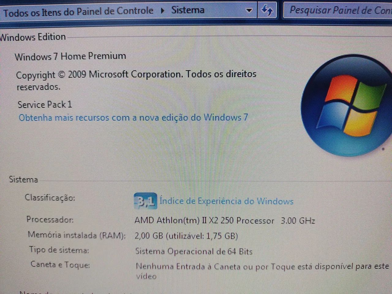 Computador usando em ótimo estado 