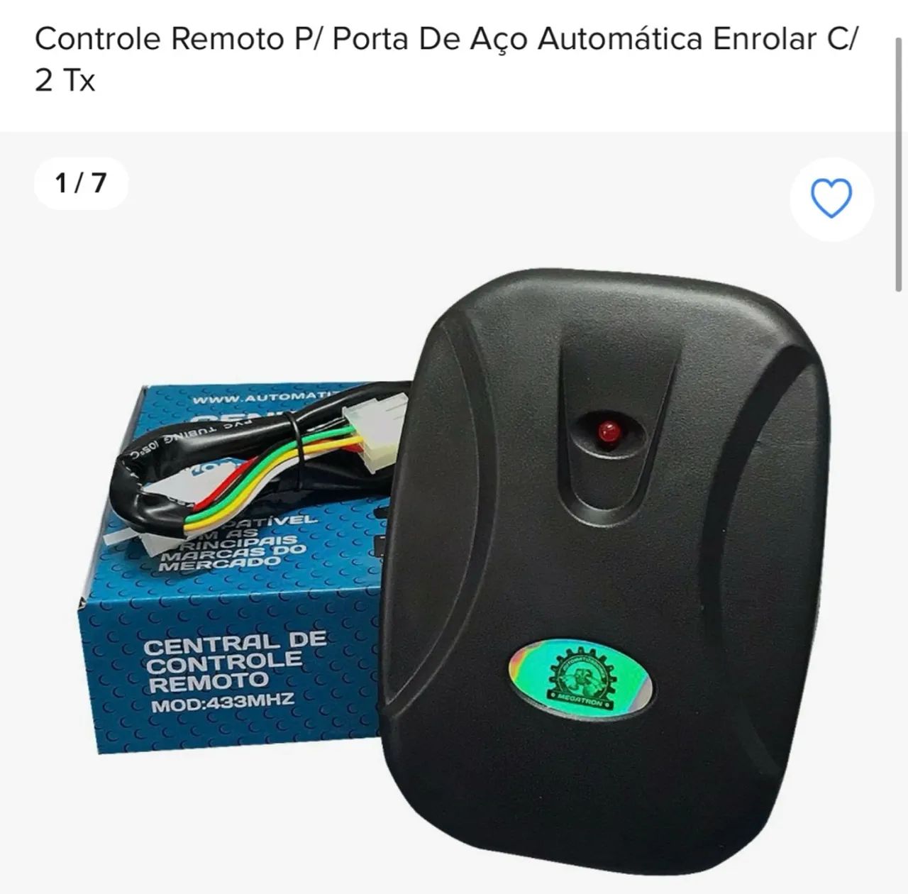 AUTOMATIZADORES MEGATRON ( MOTOR ) PORTA DE AÇO  - Foto 6