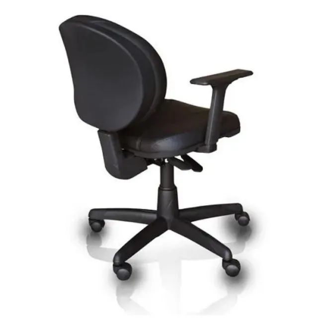 Cadeira Executiva Back System Operativa Braços Reguláveis Corino Preto Modelo 32987 - Foto 6