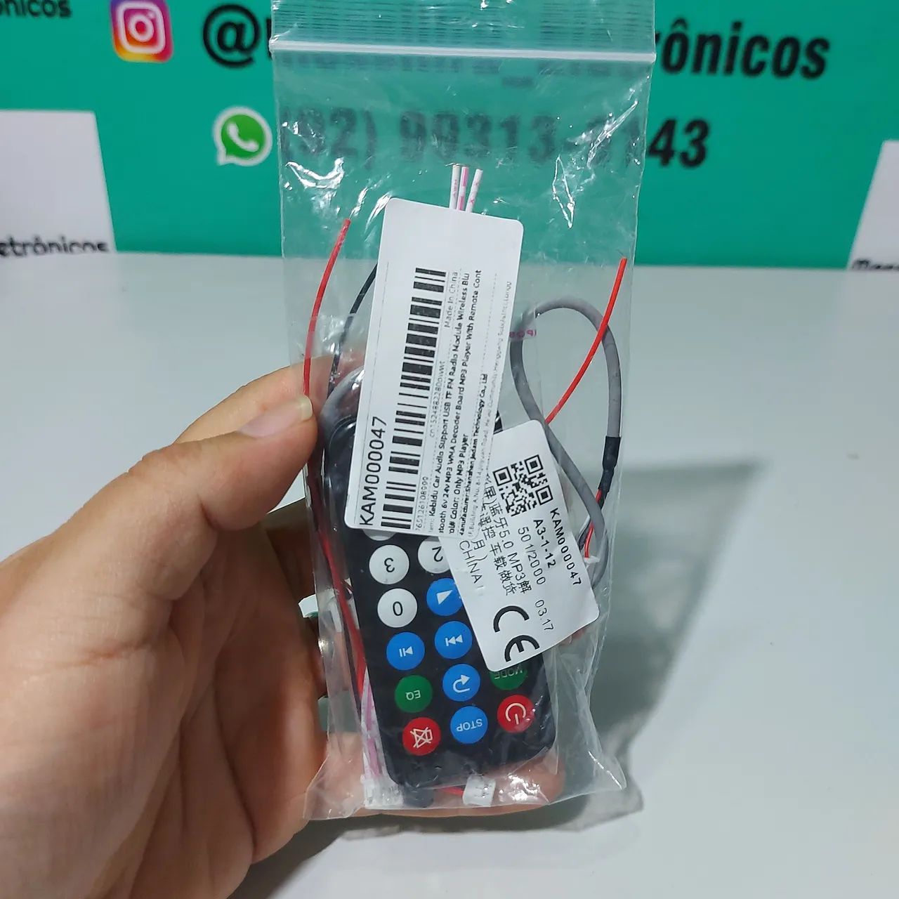 Kit Módulo Amplificador 240w + placa Bluetooth KEBIDU  - Foto 4