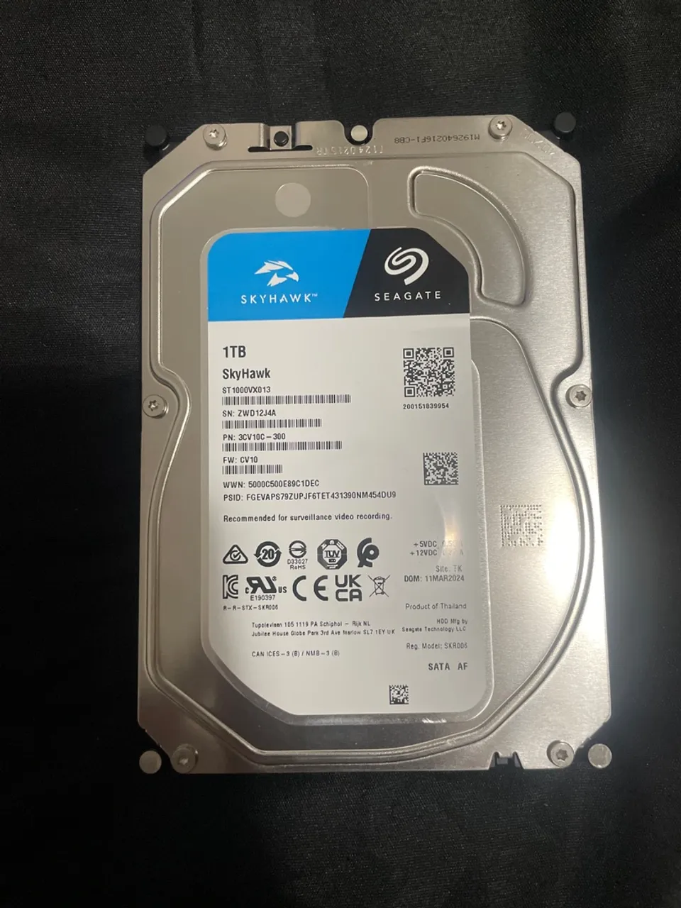 HD Seagate Skyhawk 1TB - Ideal para CFTV