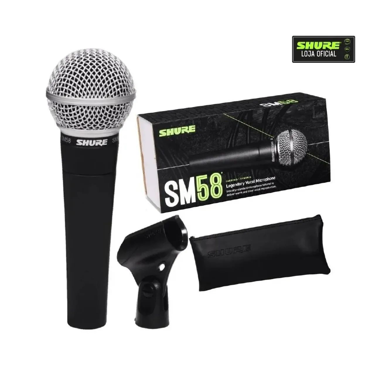 Microfone Shure SM58 - Profissional para Vocal