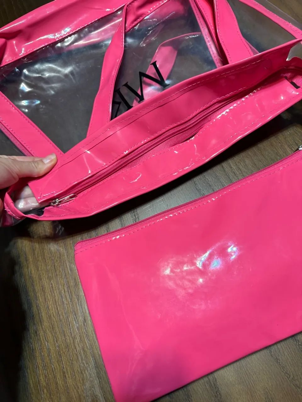 Bolsa transparente e necessaire Mary Kay - Foto 2
