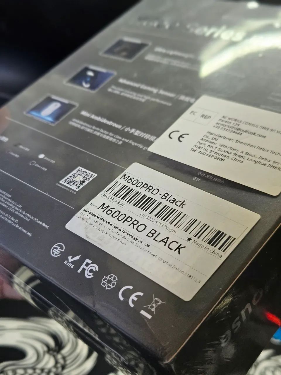 Mouse sem fio Delux M600 PRO LACRADO SENSOR PAW339564842049416066121