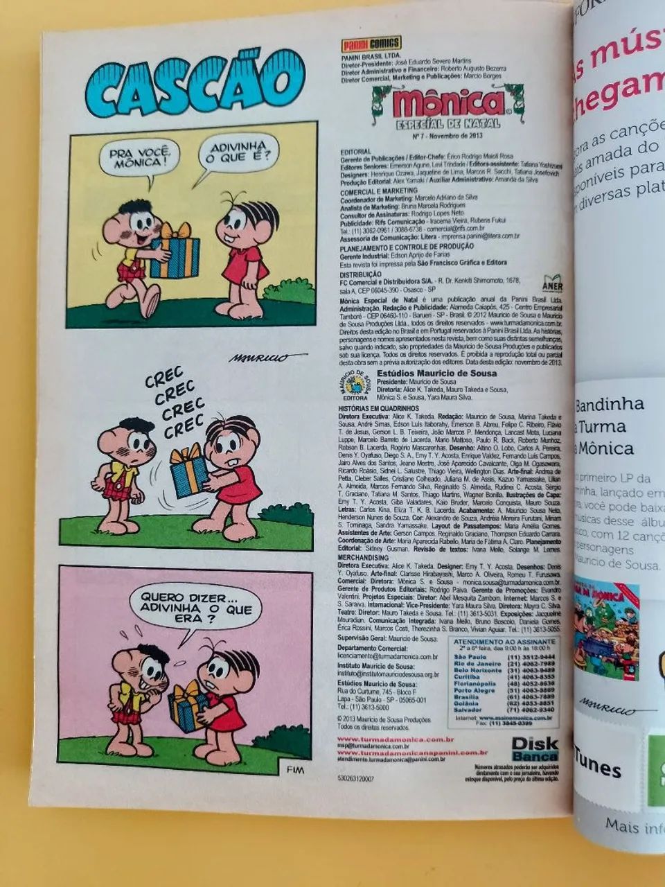 Livro gibi Mônica Especial de Natal  2013 - Foto 3