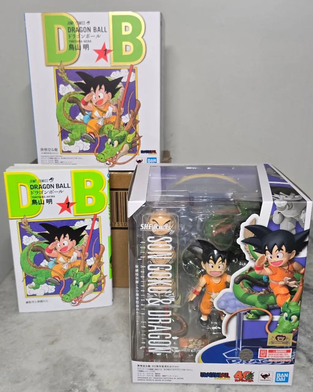 Goku e shenlong SHFIGUARTS 40th Bandai original lacrado