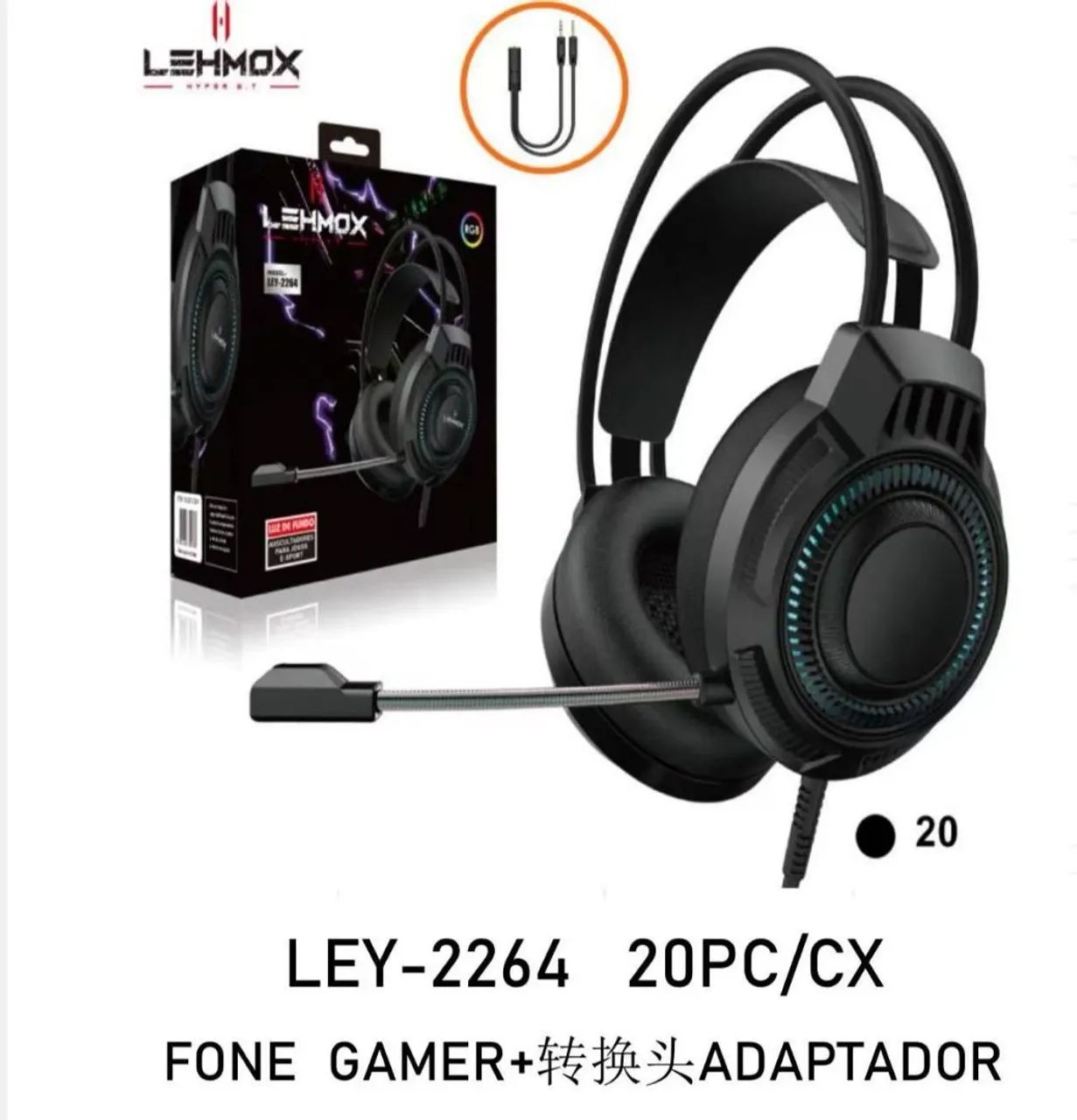 Fone auriculares para game