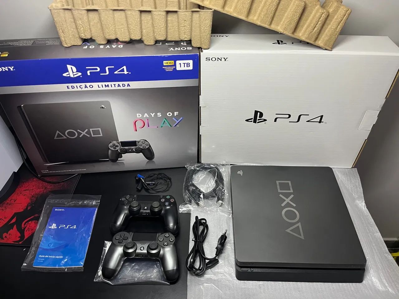 Ps4 1tb Edição limitada Days of Play IMPECÁVEL 