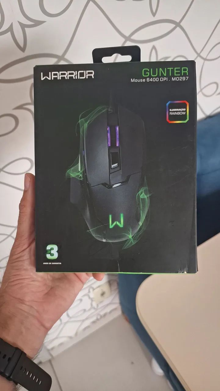 Mouse Gamer Warrior Gunter 6400 DPI - M0297 - Foto 2