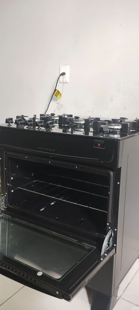 Fogão 5 bocas Atlas mesa de vidro  - Foto 3