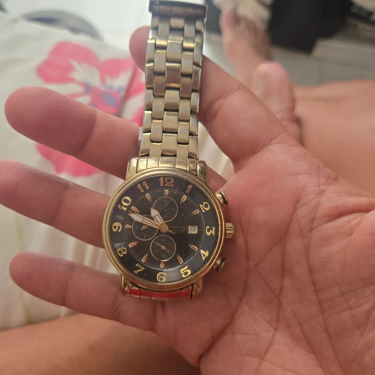 Relógio Technos Masculino Dourado