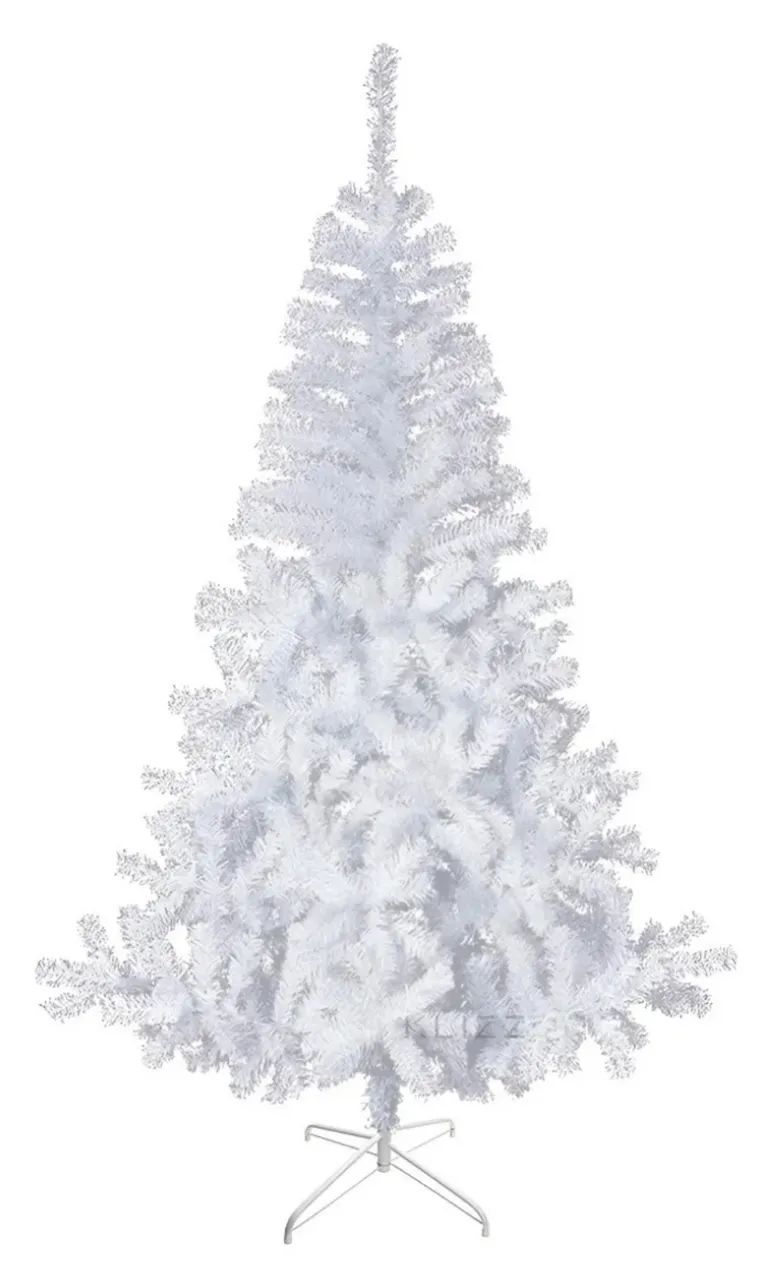 Arvore De Natal Branca 2,10 Metros 450 Galho Pinheiro Branco - Foto 2