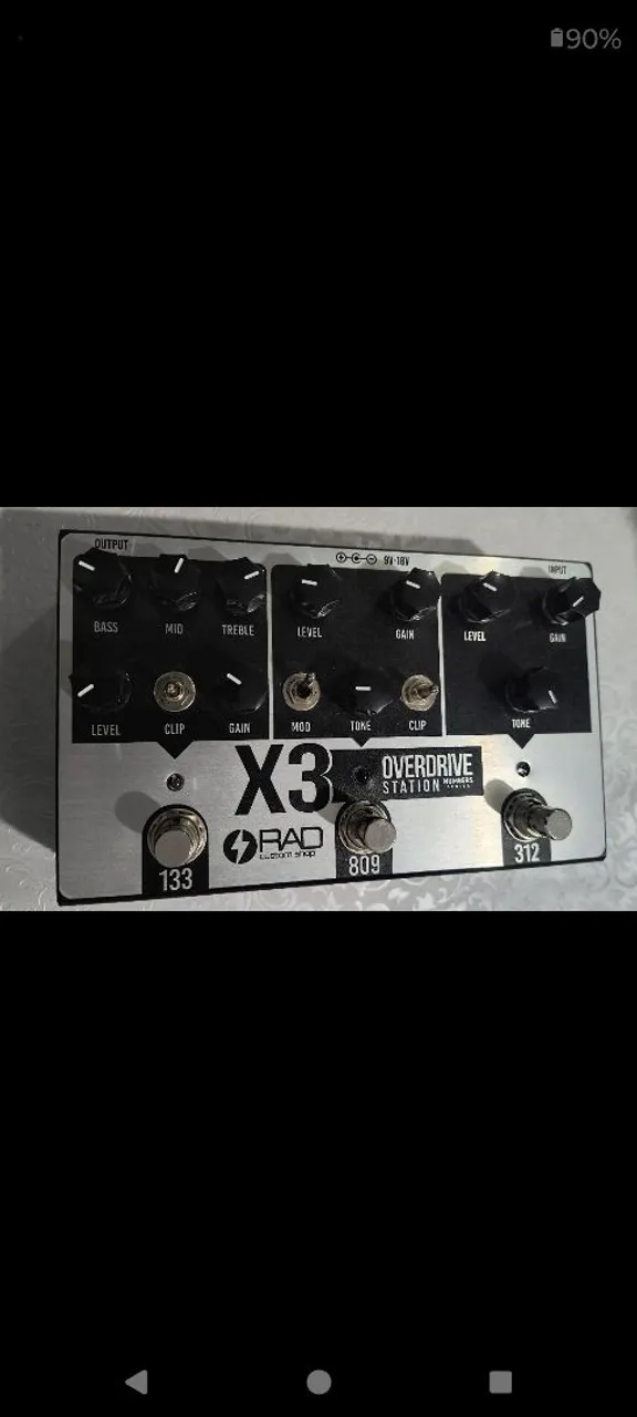 Pedal Overdrive RAD Custom Shop X3 - 133/809/312
