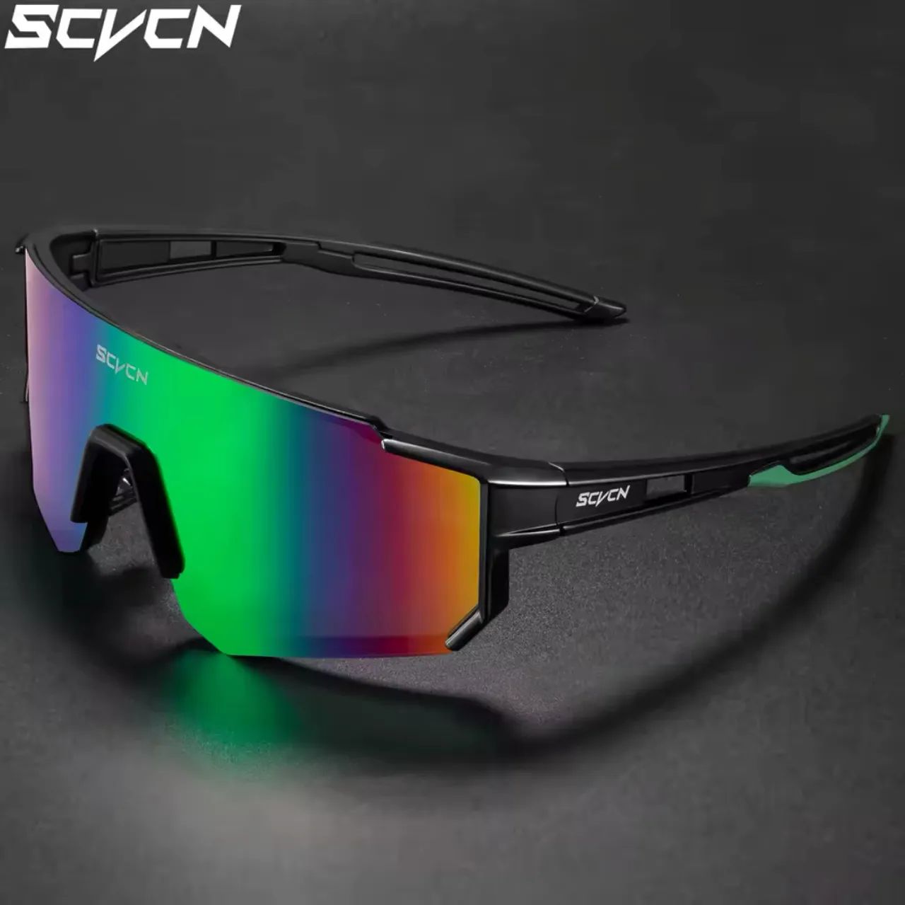 Óculos de Sol Scvcn Preto e verde 