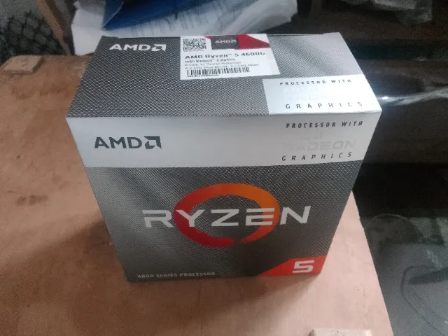 Ryzen 5 4600G, (Novo/Lacrado), 3.7GHz (4.2GHz Turbo), 6-Cores 12-Threads