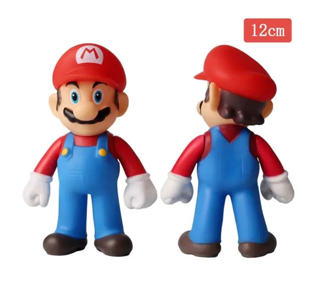Kit 3 bonecos Mario, luigi e yoshi 100,00 - 14cm - Foto 2