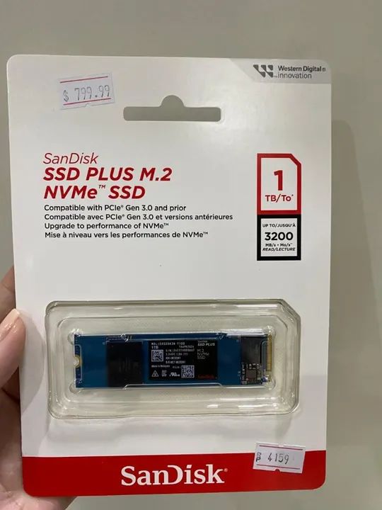 SSD M.2 1TB SanDisk Plus NVMe 2280 - Velocidade e Desempenho - Loja Coimbra Instalamos - Foto 2