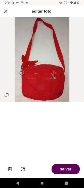 Bolsa de ombro vermelha - Foto 2