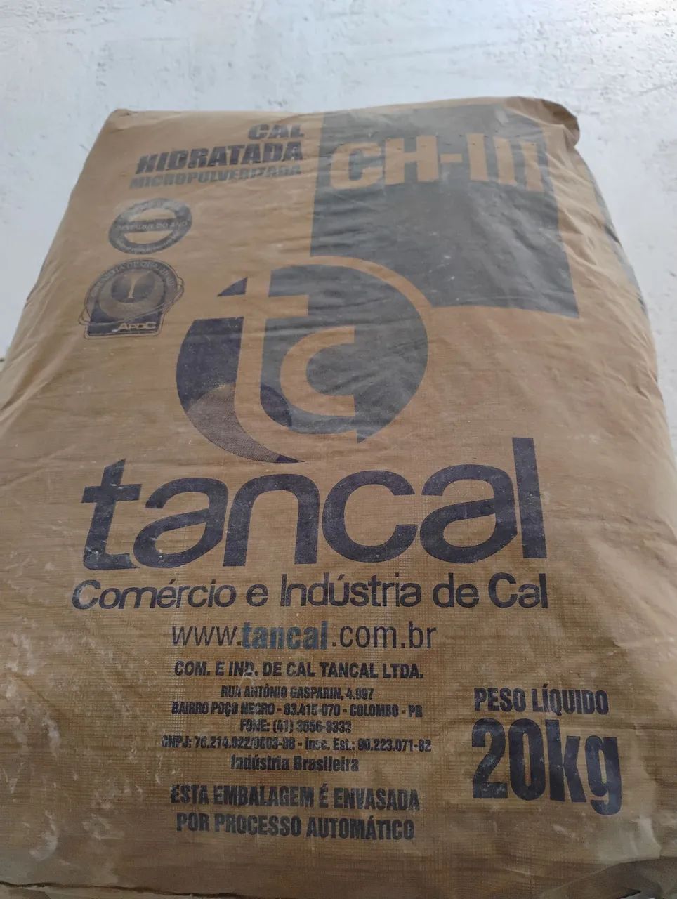 Vendo 10 cal hidratada tancal 20kg em Caxias do Sul