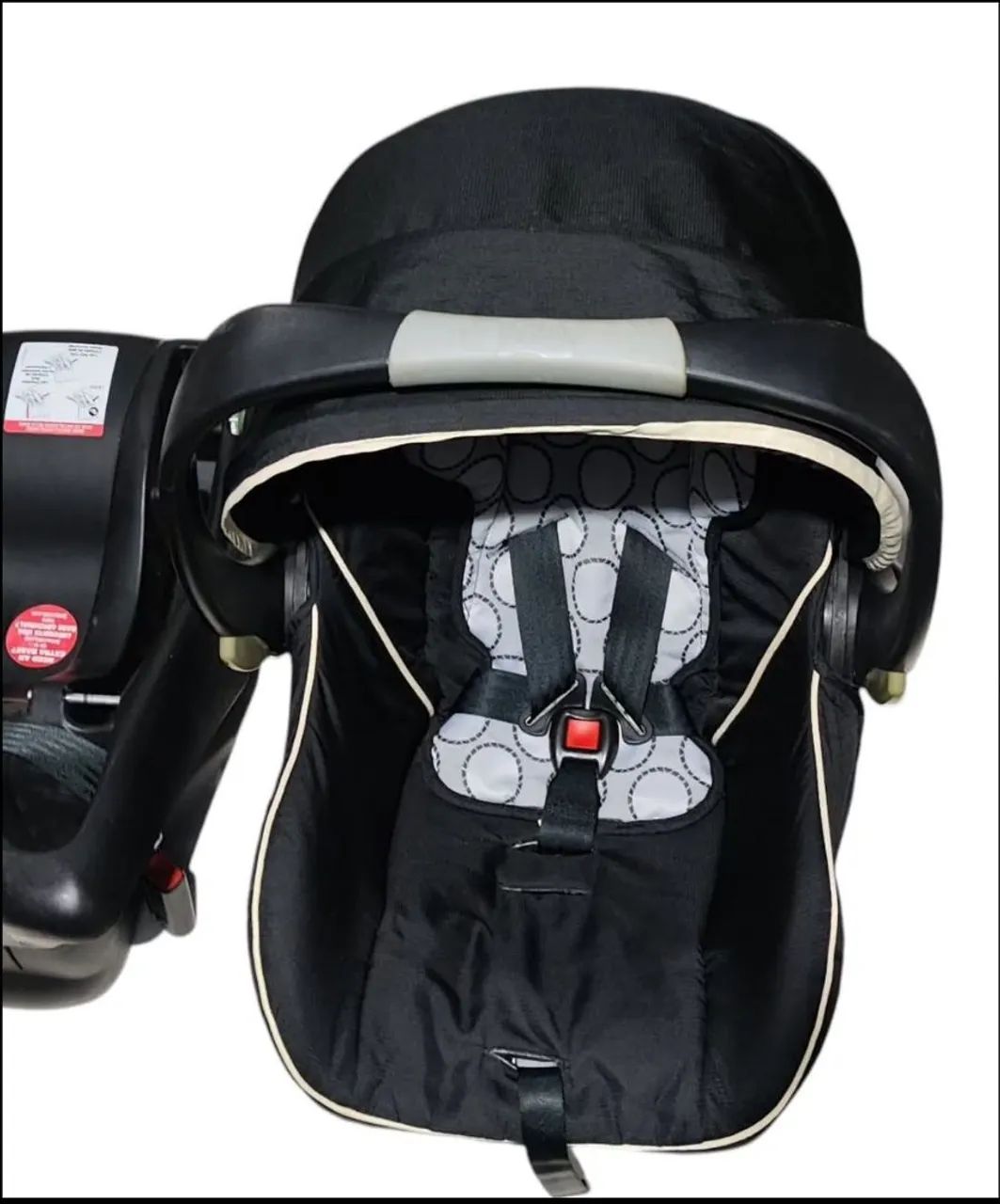 Kit carrinho com bebê conforto e base  - Foto 5