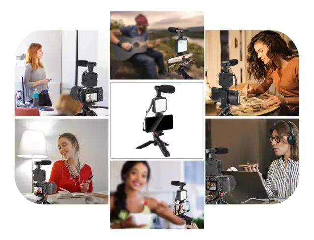  KIT Videomaker Profissional para  TikTok, Instagram, Youtube OBERON - OR-PL04 