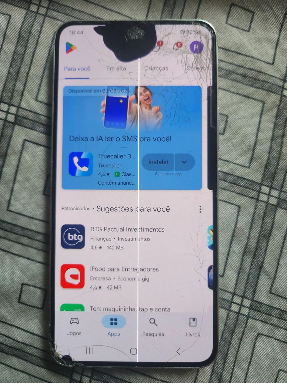 Tela de Celular Danificada - display do s22 com defeito  - Foto 2