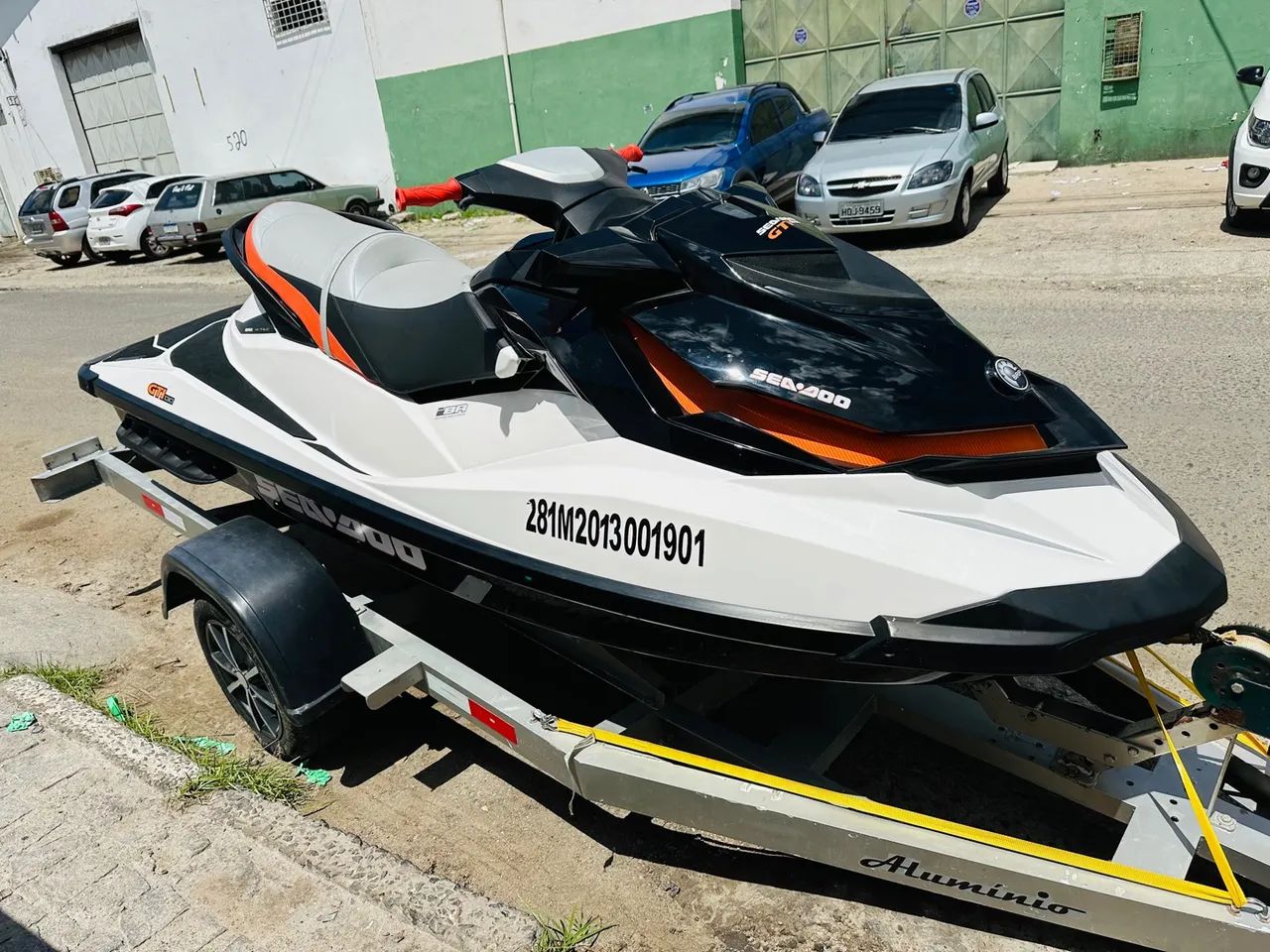 Jet ski seadoo Gti 130 com 220 hrs revisado e carretinha emplacada - Foto 2