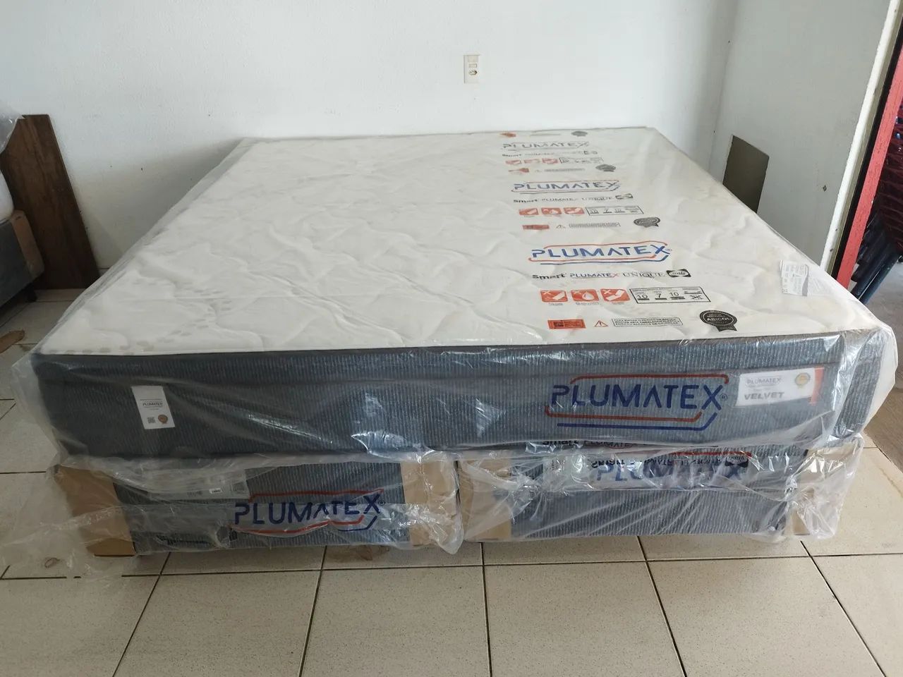 Cama box super king plumatex molas ensacadas nova  - Foto 4