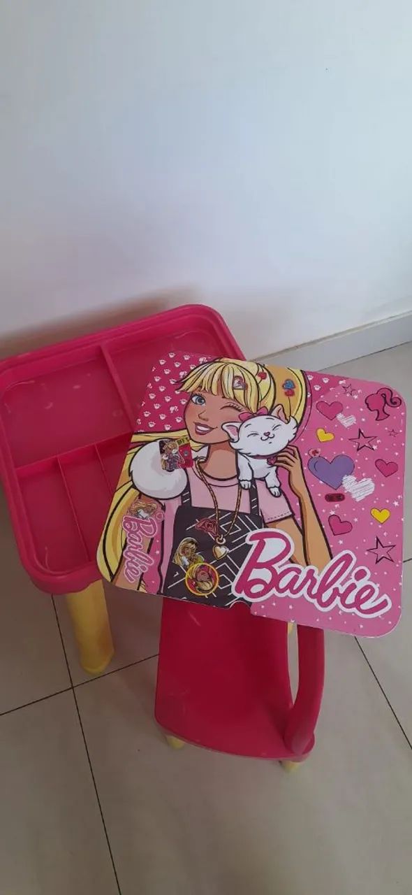 Mesinha infantil multiuso Barbie - Foto 4
