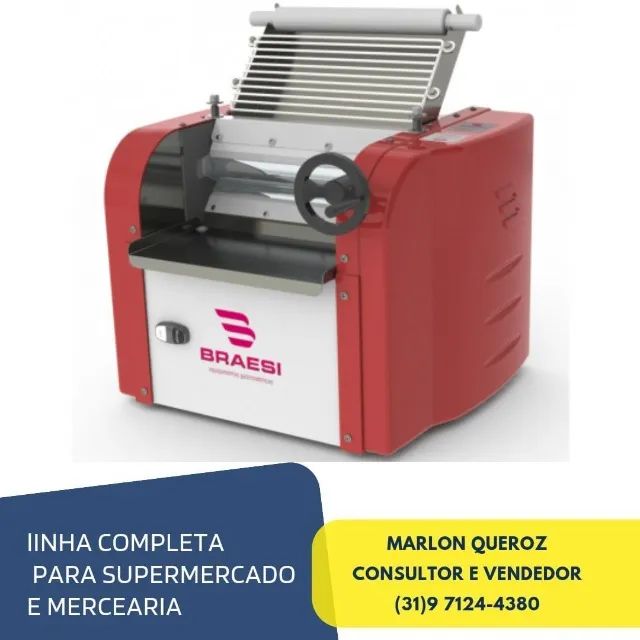 Cilindro para Massas de Bancada 30CM Braesi Novo
