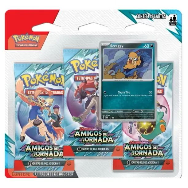 Blister Triplo Amigos de Jornada EV9 Pokémon TCG - Foto 3