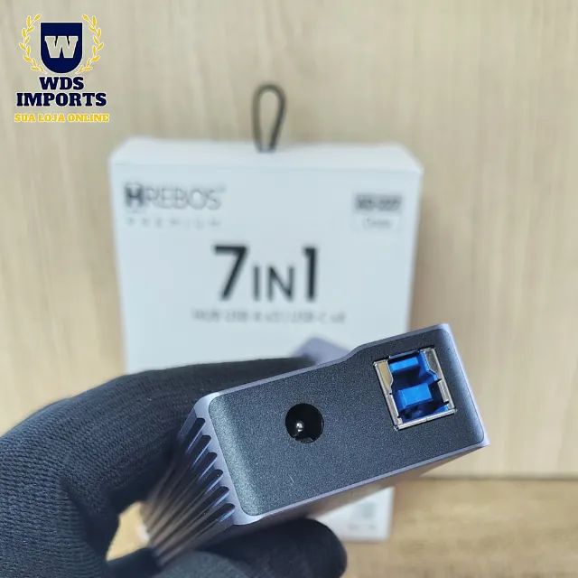 Hub 7 em 1 Usb-A x3 / Usb-C x 4 - Foto 2