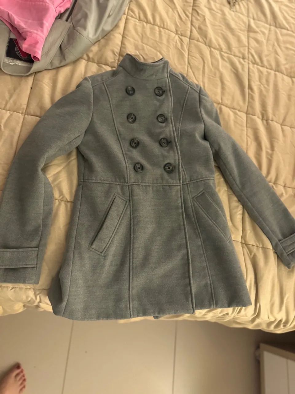 Casaco feminino cinza blaser  - Foto 3