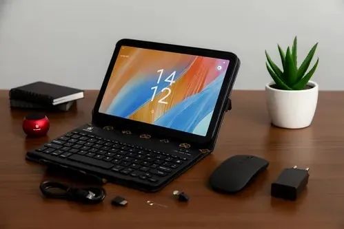 Tablet PC Chip 5G+Wifi+Entrada SD 512GB+16GB Capa+Teclado e Mouse