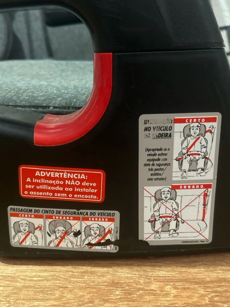   Cadeira usada Para Auto Protege Reclinável 15-36 Kg Mesclado Cinza - Foto 6