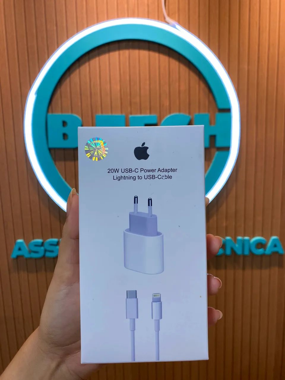 Carregador Lightning Apple 20W USB-C 