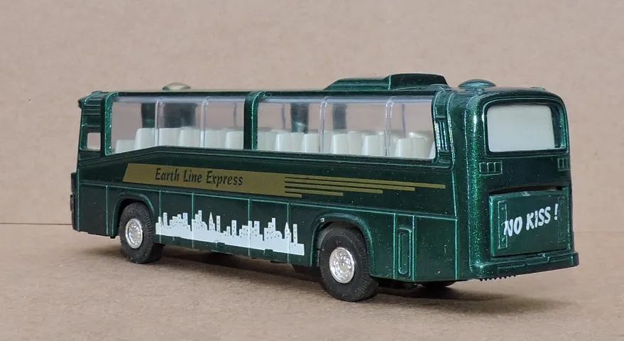 Miniatura De Ônibus Earth Line Express Verde C/ar - Foto 2