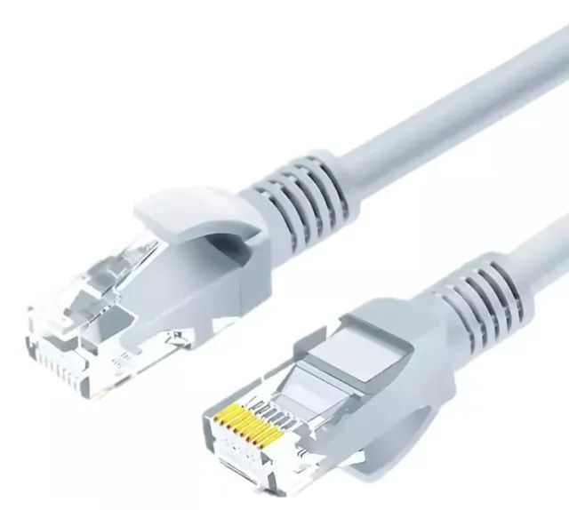 Cabo Rede Cat6 15 Metros Branco 1000 mbps Interno Externo RJ-45 - Foto 2