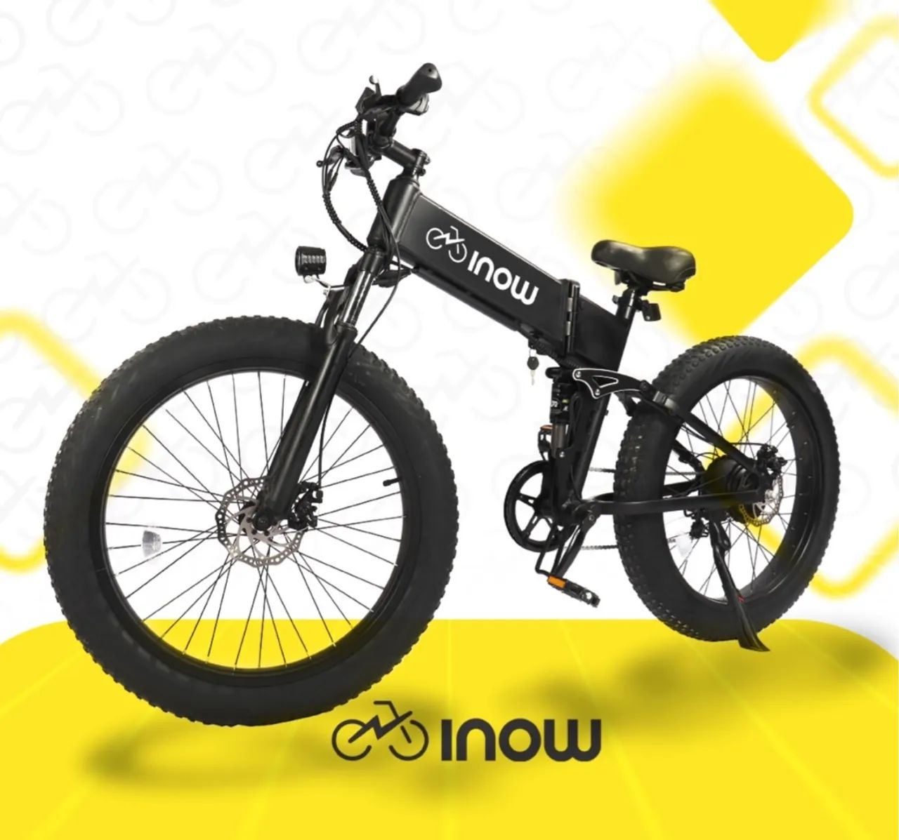 Bicicleta Elétrica Dobrável com Pneus Grossos - Foto 5