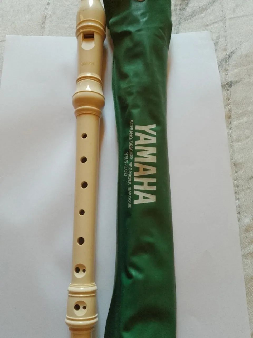 Flauta Doce Yamaha Original Nova com capa 