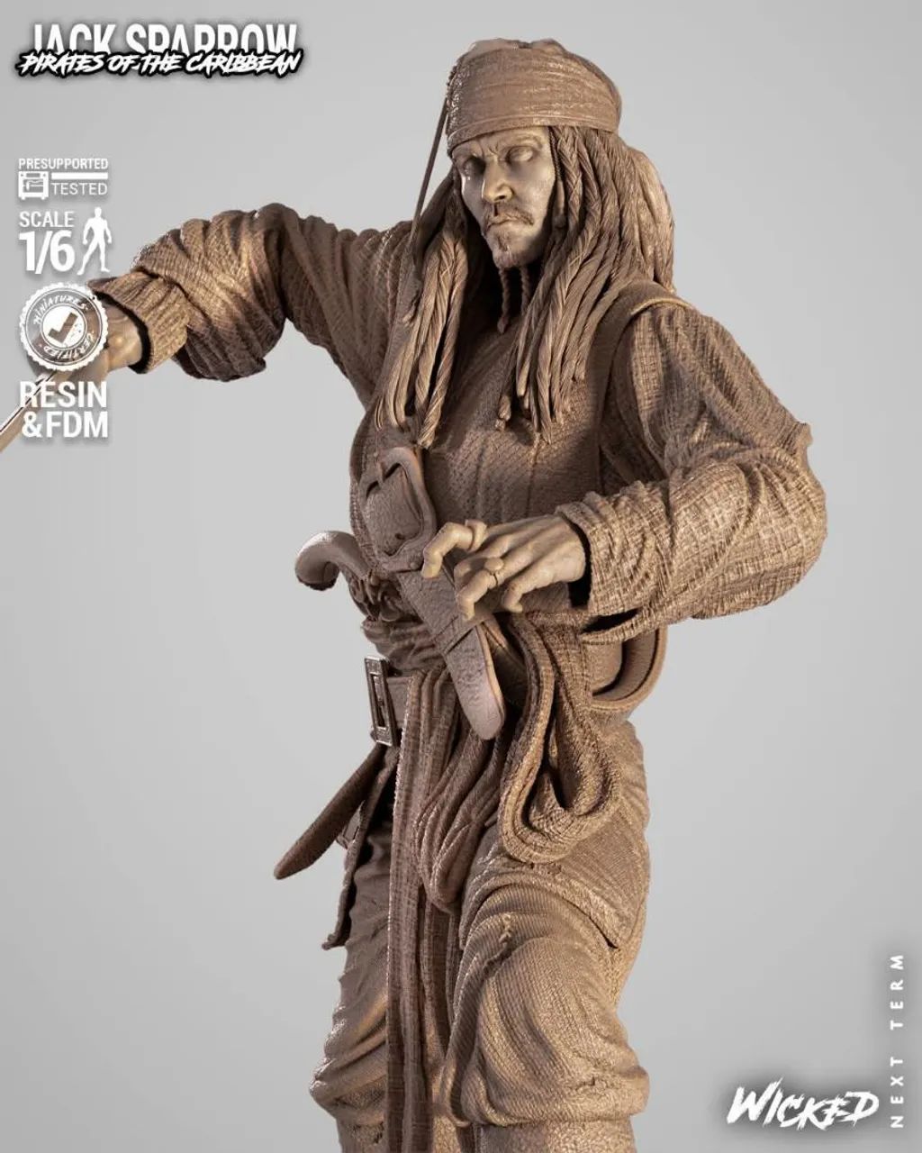 Jack Sparrow: Rei dos Mares (escala 1/6) - Foto 5