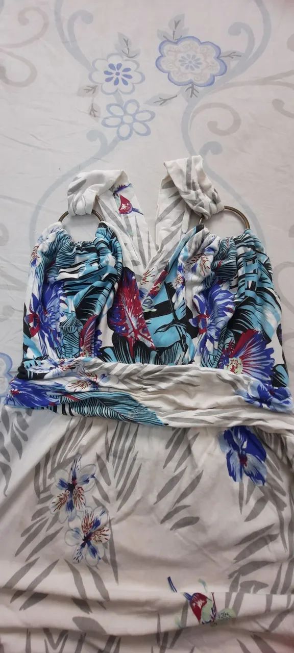 Vestido Longo de tecido floral  - Foto 5