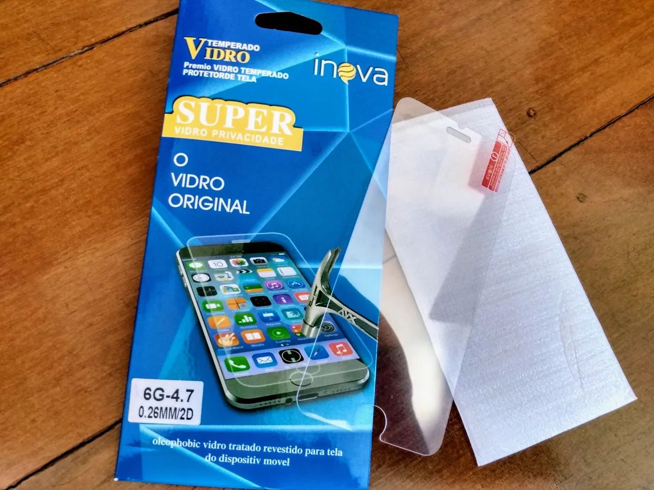 Película de Vidro Temperado para Celular iPhone 6G-4.7 Inova Super