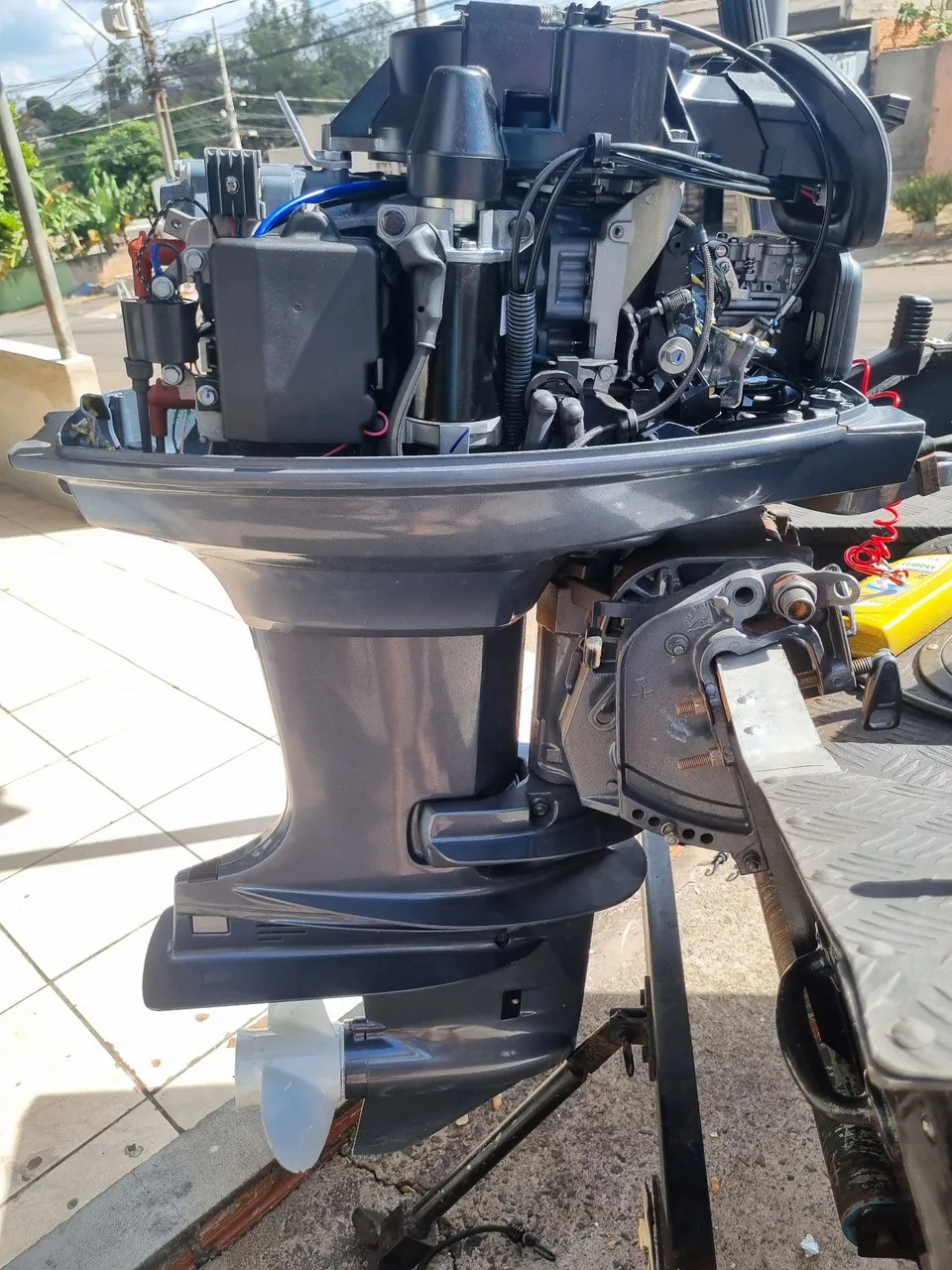 Barco motor 40HP novo, 16 pés.