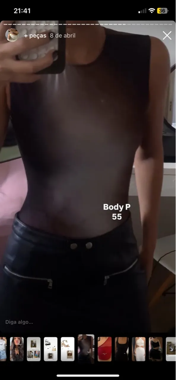 Body Preto Elegante