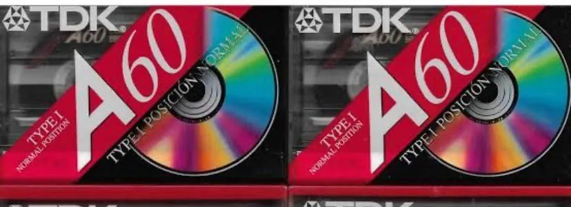 Fitas K7 TDK A60 -  50 Unidades 